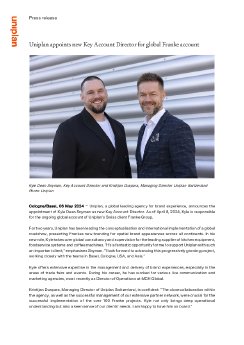 2024-05-06 Uniplan appoints new Key Account Director for global Franke account.pdf