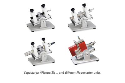 Photo 3 (B): ... and different Vapestarter units.