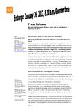 [PDF] Press release: Successful start to the year in Germany