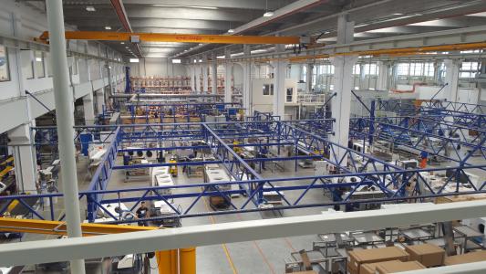 Der Fertigungsbereich bei der Güntner GmbH & Co. KG am Standort Sibiu
