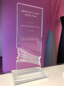 Atlantik Elektronik GmbH als "Distributor of the Year" von Qualcomm ausgezeichnet