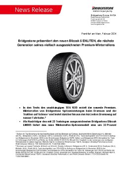 Bridgestone präsentiert den neuen Blizzak 6 ENLITEN, die nächste Generation seines vielfach ausg.pdf