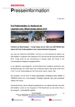 Honda Presseinformation Dreifach-Podium für Honda bei der MOTORRAD Leserwahl 2019.pdf