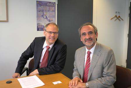 Christian Brensing & Mr. Leoz, Brussels, 19.7. 2010