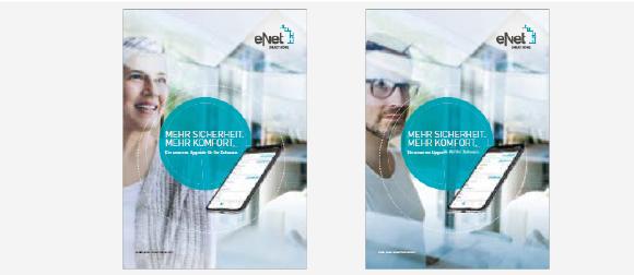 Keyvisual Motiv "Frau" und Motiv "Mann" / Foto: eNet SMART HOME