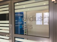 Eingang zum damaligen Büro von gds und Ovidius in der Alten Jakobstraße in Berlin