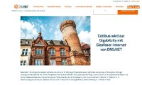 Glasfaserausbau für Brandenburg: In Cottbus geht es los mit dem Giganetz, weitere Haushalte werden zusätzlich eigenwirtschaftlich ausgebaut Glasfaserausbau für Brandenburg: In Cottbus geht es los mit dem Giganetz, weitere Haushalte werden zusätzlich eigenwirtschaftlich ausgebaut