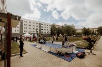 Mieterfest-Impression von der Eröffnung des zweiten GWW-Klimagartens