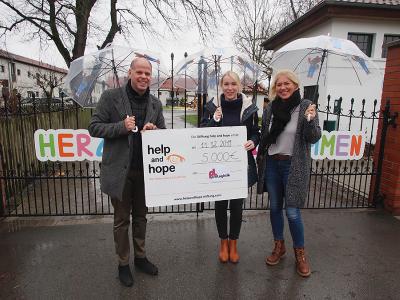 proLogistik spendet an die help and hope Stiftung