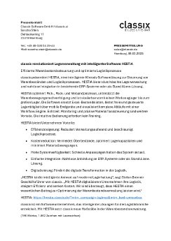 250306 Warenbestände logisch steuern, KI ready HESTIA von classix.ai DE.pdf