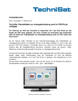 PM_KW_07_TechniSat Videoleitfaden zur Analogabschaltung auch im POS Portal verfügbar.pdf