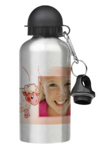 Aluminium sports bottle with photo on print