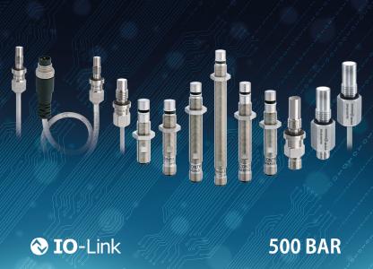 Robuste Induktivsensoren mit IO-Link für den Industrie 4.0-Einsatz halten Spitzendrücken bis zu 1.000 bar stand