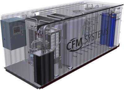 Auszug aus einer 3D-Produktpräsentation (ItN Nanovation MBBR Container)
