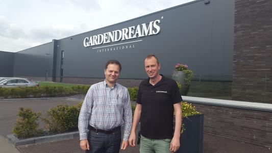 Christian Lenzmann (Projektleiter amexus) & Harm-Jan Likkel (Geschäftsführer Gardendreams)