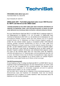 PM_KW 17_ANGA Cable 2011 TechniSat präsentiert seine neuen ISIO Receiver für HDTV und Inter.pdf