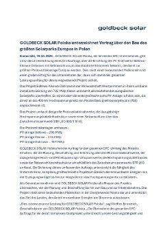 GOLDBECK SOLAR - Sidłowo-Kikowo-Dobrowo Solaranlagen - Pressemeldung.pdf