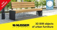 NUSSER semplifica la progettazione con oggetti BIM 3D di arredo urbano powered by CADENAS