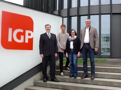 Horst Veitl (Gecshäftsführer profiling24.com), Regina Reinhardt (Geschäftsführerin GPC), Annemarie Biefer (Personalleiterin IGP), Marc Züllig (CEO IGP) (v.l.n.r.)