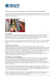 [PDF] Pressemitteilung: Brady bringt einen neuen Hochleistungsdrucker für die Kabelkennzeichnung auf den Markt