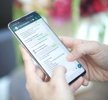 novomind Software im Einsatz: Terminbuchung im Al Zahra Hospital Dubai über Chatbot per WhatsApp / Bild: Al Zahra Hospital Dubai