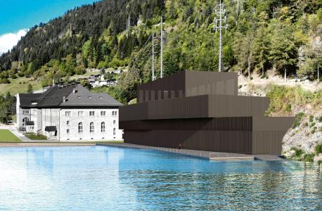 Eine Visualisierung des neuen Speicherkraftwerks Ritom in der Schweiz. Quelle: SBB
