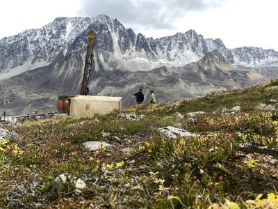 Bohrung auf dem Estelle-Projekt in Alaska; Foto: Nova Minerals