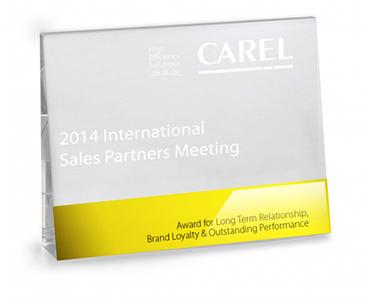 Der CAREL Award 2014 für erfolgreiche, langjährige Zusammenarbeit für Fischer Kälte-Klima