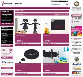 Neu bei Stickergalaxie.de: Motive aus Tafelfolie