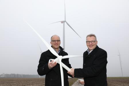 Drei neue Windräder der NEW in Linnich versorgen 6.300 Haushalte mit Strom