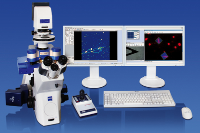 NanoWizard® 3 BioScience AFM auf einem Zeiss Axio Observer Lichtmikroskop