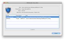 BitDefender-Scan identifiziert den HellRaiser-Trojaner