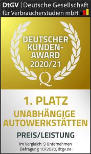 1. Platz für Preis-Leistung