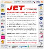 JET-Software für Big Data Wrangling & Schutz!
Seit 1986 namhafte Referenzen weltweit, unser
Produktportfolio und eine Referenzenauswahl.