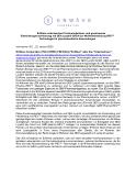 [PDF] Pressemitteilung: EnWave unterzeichnet Technologielizenz und gemeinsame Entwicklungsvereinbarung mit GEA Lyophil GmbH zur Weiterentwicklung REV™ Technologie für pharmazeutische Anwendungen