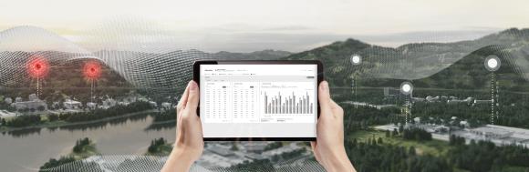 ABB AbilityTM Energy and Asset Manager ist eine hochmoderne Cloud-Lösung, die Energie- und Anlagenmanagement in einem einzi-gen intuitiven Dashboard integriert. Bild: ABB