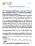 [PDF] Pressemitteilung: Equinox Gold legt starke Ergebnisse für das zweite Quartal vor