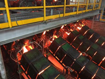 Modernisierte viersträngige Knüppelstranggießanlage von SMS Concast in Betrieb bei Jiangsu Yonggang Group