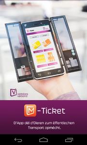 highQ M-Ticket Startbildschirm