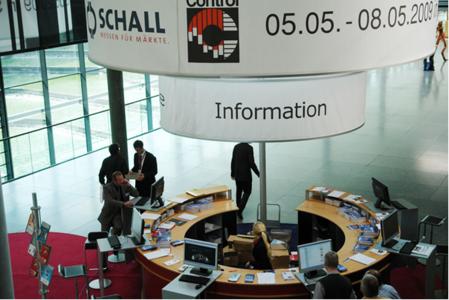 Informationsstand der P.E. Schall GmbH & Co.KG zur Control 2008