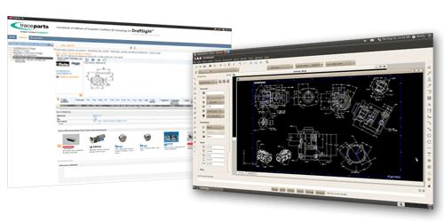 TracePartsOnline.net is the First library that provides to Draftsight users hundreds of millions of free 2D CAD Drawings