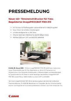 Canon DE Pressemeldung imagePROGRAF PRO310.pdf