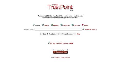 Screenshot www.globaltrustpoint.com