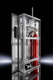 Für Unternehmen, deren Rechenzentren über keine fest installierten Brandschutzanlagen verfügen, bietet Rittal mit der DET-AC XL eine anreihbare Brandmelde- und Löschanlage in einem 300 mm breiten Rack