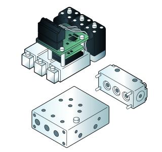 Als ökonomische Plattformlösung mit vorkonfigurierter Gasregelung ist das mehrkanalige System Typ 8735 aus einzelnen Baugruppen zusammengesetzt / Bild: Bürkert Fluid Control Systems