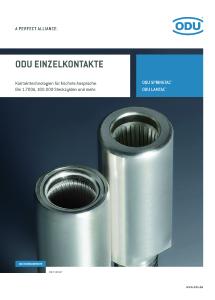Neuer Produkt-Katalog für ODU elektrische Kontakte