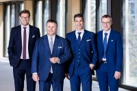 Der Vorstand der PORR (v.li.): Klemens Eiter, Karl-Heinz Strauss, Josef-Dieter Deix und Claude-Patrick Jeutter