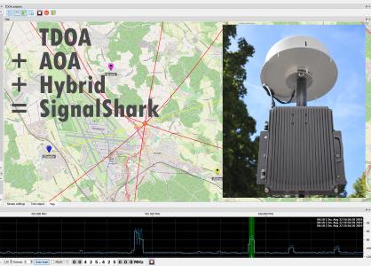 Le nouveau membre de la famille SignalShark, l'unité Outdoor Unit, associé à l’antenne goniométrique automatique ADFA de Narda pour équiper les emplacements de capteurs extérieurs pour la radiosurveillance, y compris la détection des signaux d'interférence selon le principe TDOA ou AOA, ou par le mode hybride mêlant les deux méthodes.