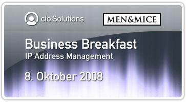 Business Breakfast, 8. Oktober 2008