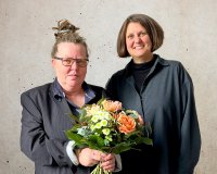Doppelspitze für digitale Innovation: Katrin Crepon (links) und Katrin Witte übernehmen gemeinsam die Geschäftsführung der Digitale Weiterbildungsdienste GmbH.